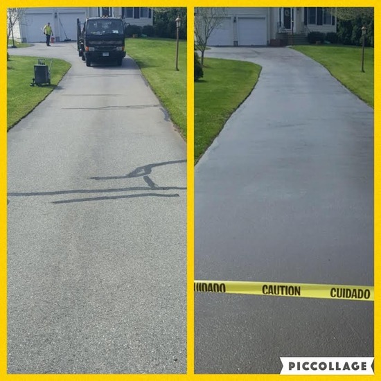 Asphalt repair project in Clinton