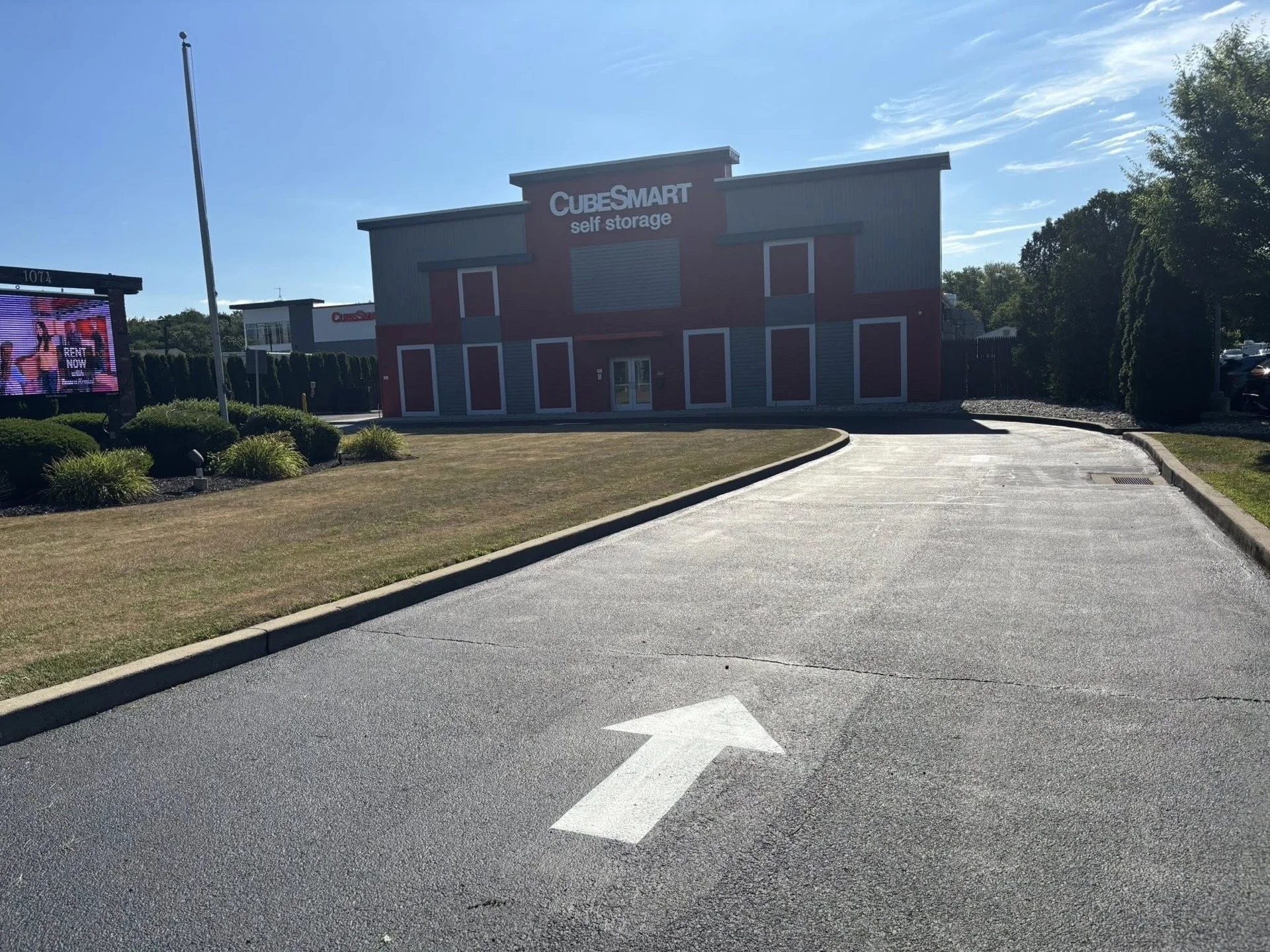 Commercial sealcoating at storage facility